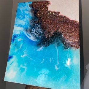 Resin & hydro dipped Canvas